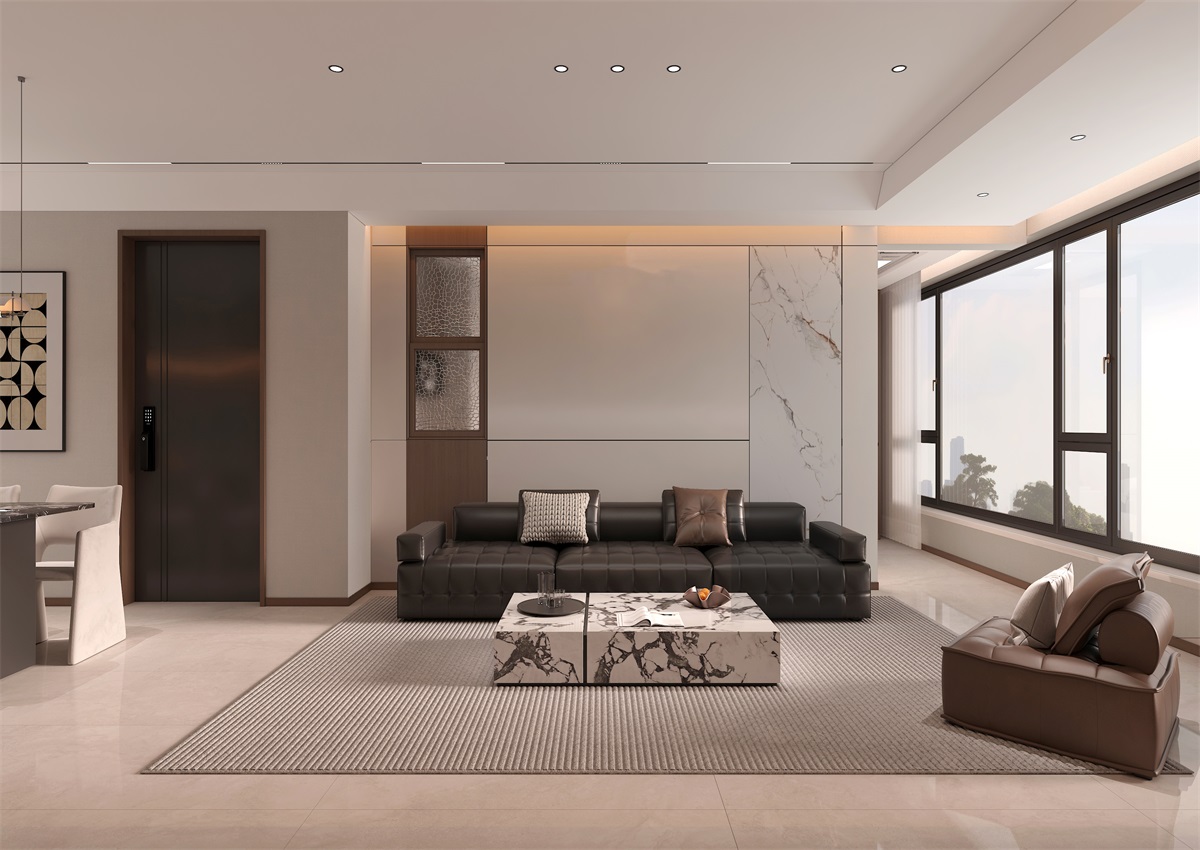 玉庭華府131㎡ | 現(xiàn)代意式+美拉德色系，濃郁棕調(diào)的電影氛圍直接封神！