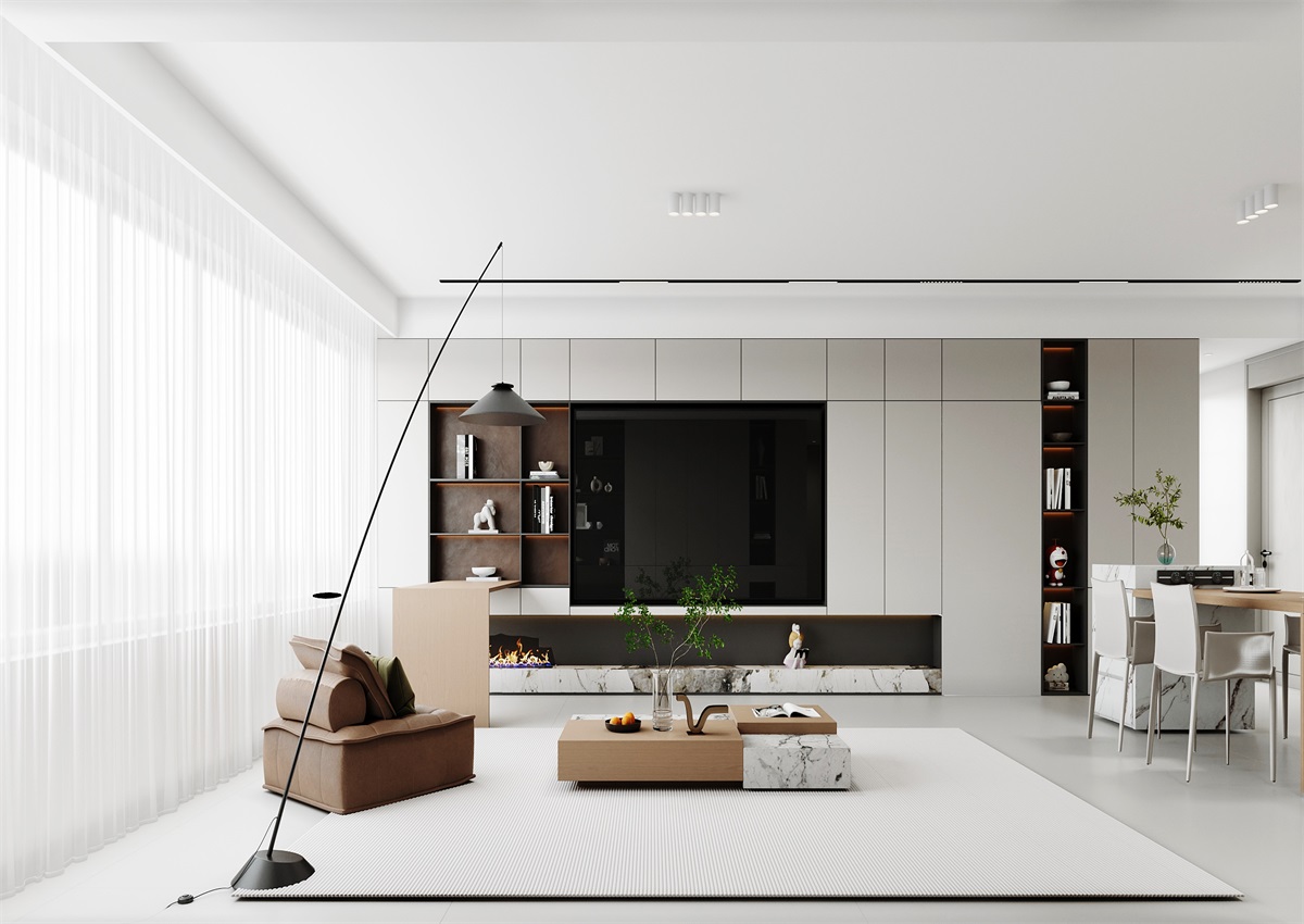 中海華樾143㎡ | 三口之家的極簡(jiǎn)主義，審美+功能雙雙在線！