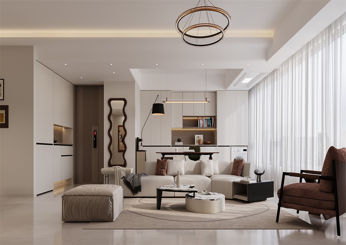 中海尚學(xué)府135㎡ | 為什么都喜歡奶油風(fēng)？看完她家我知道了