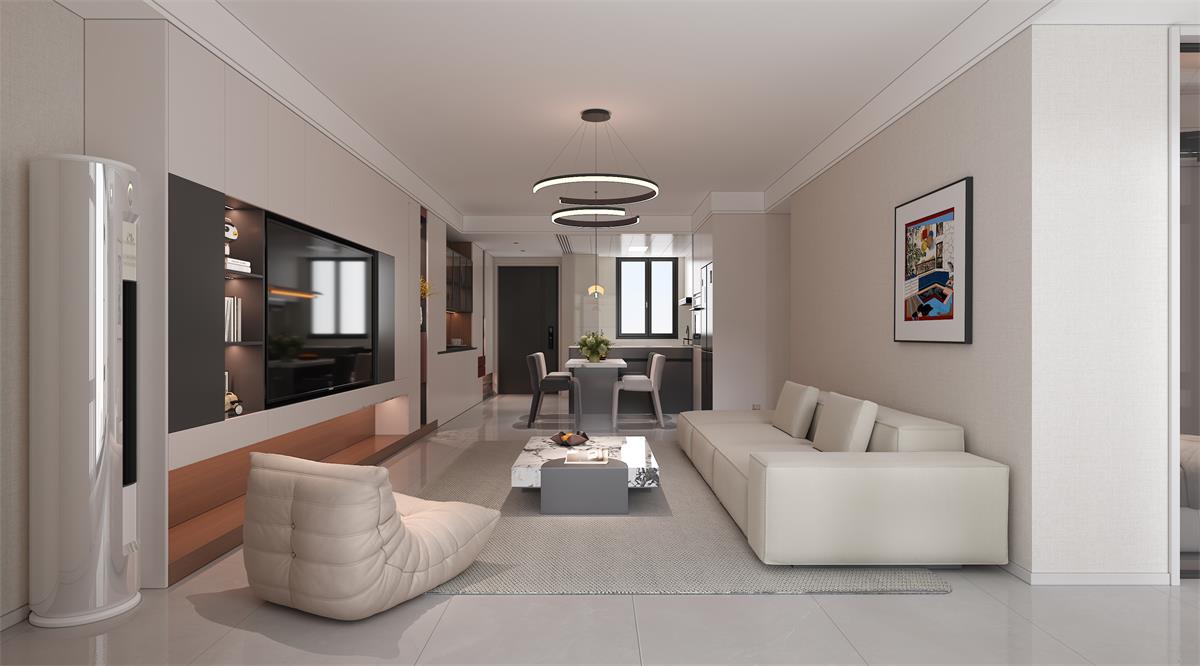 星耀閱海 |123㎡小三居極限改造！整墻收納柜+開放式餐廚，空間翻倍還顯大！